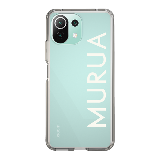 Slim Protection Case［ MURUA - Logo - White ］
