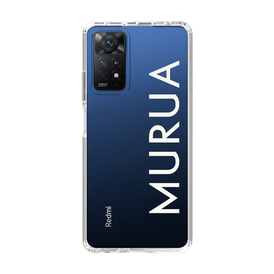Slim Protection Case［ MURUA - Logo - White ］