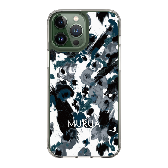 Slim Protection Case［ MURUA - Art print - Black × White ］