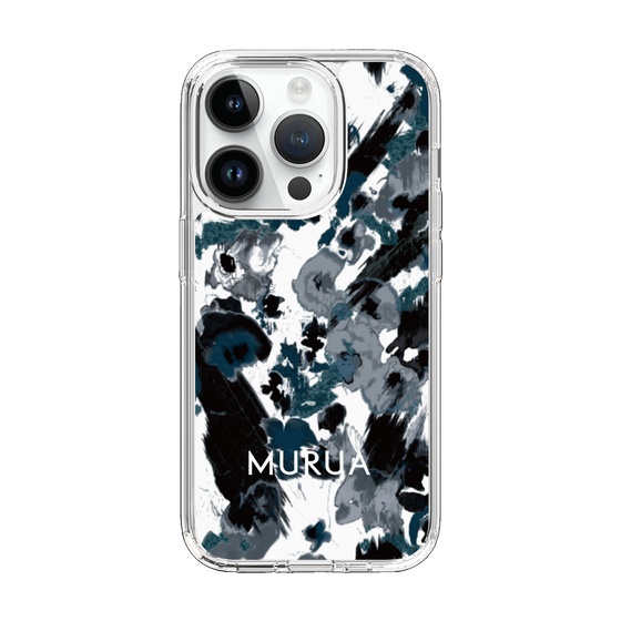 Slim Protection Case［ MURUA - Art print - Black × White ］