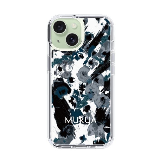 Slim Protection Case［ MURUA - Art print - Black × White ］