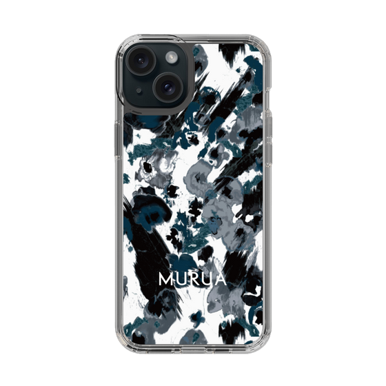 Slim Protection Case［ MURUA - Art print - Black × White ］
