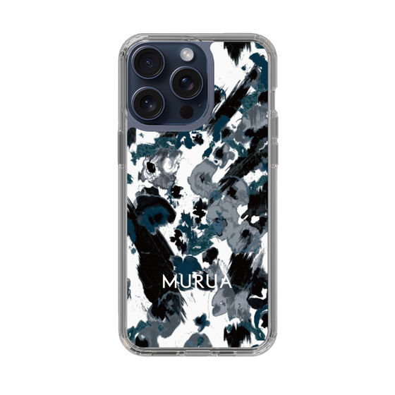 Slim Protection Case［ MURUA - Art print - Black × White ］