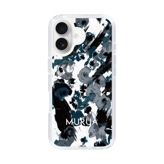 Slim Protection Case［ MURUA - Art print - Black × White ］