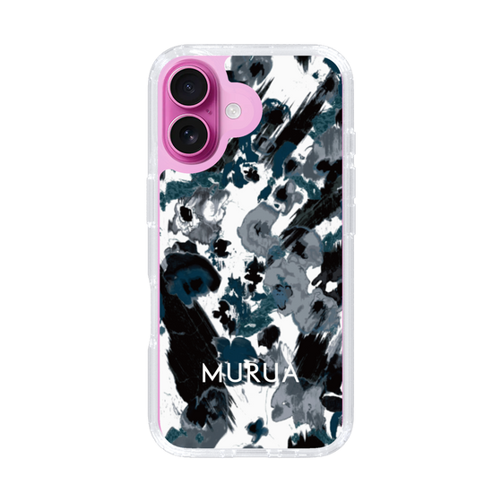 Slim Protection Case［ MURUA - Art print - Black × White ］