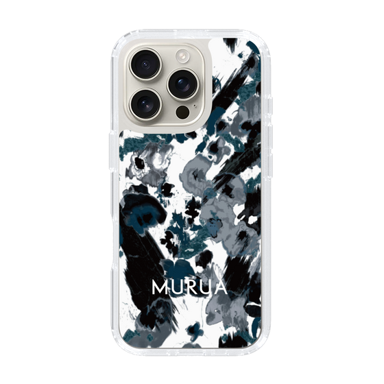 Slim Protection Case［ MURUA - Art print - Black × White ］