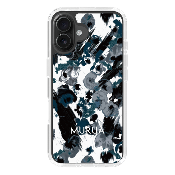 Slim Protection Case［ MURUA - Art print - Black × White ］