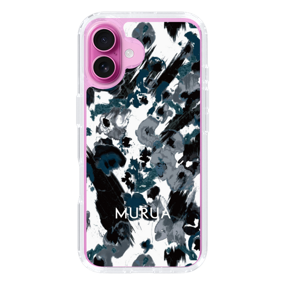 Slim Protection Case［ MURUA - Art print - Black × White ］