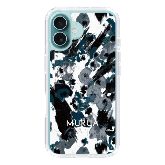 Slim Protection Case［ MURUA - Art print - Black × White ］