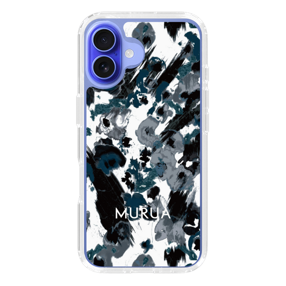 Slim Protection Case［ MURUA - Art print - Black × White ］