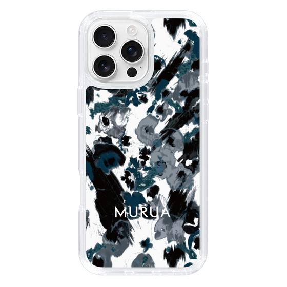 Slim Protection Case［ MURUA - Art print - Black × White ］