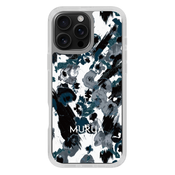 Slim Protection Case［ MURUA - Art print - Black × White ］