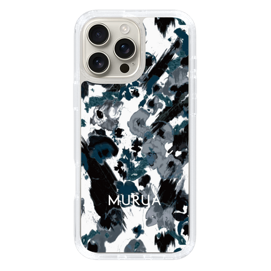 Slim Protection Case［ MURUA - Art print - Black × White ］