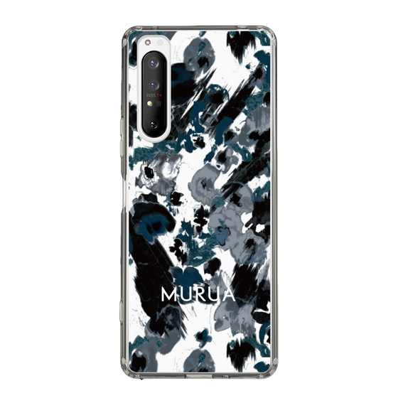 Slim Protection Case［ MURUA - Art print - Black × White ］