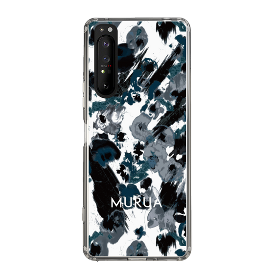 Slim Protection Case［ MURUA - Print - Black ］
