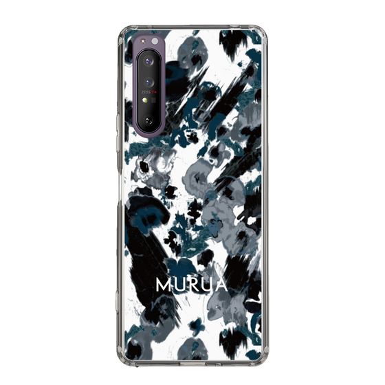 Slim Protection Case［ MURUA - Print - Black ］