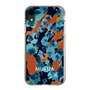 Slim Protection Case［ MURUA - Art print - Navy × Orange ］