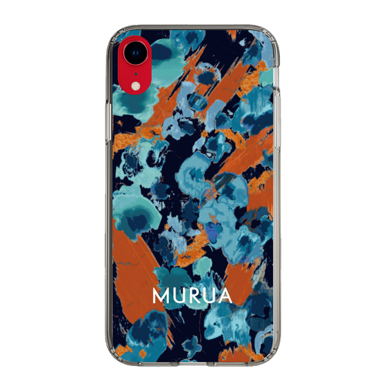 Slim Protection Case［ MURUA - Print - Blue × Orange ］