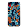Slim Protection Case［ MURUA - Print - Blue × Orange ］
