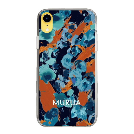 Slim Protection Case［ MURUA - Print - Blue × Orange ］