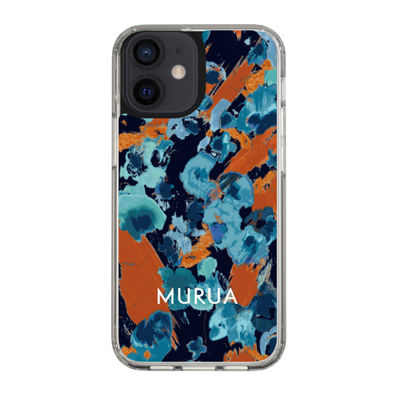 Slim Protection Case［ MURUA - Print - Blue × Orange ］
