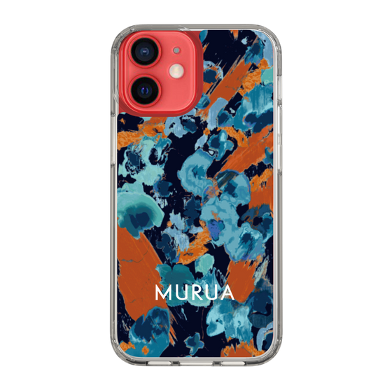 Slim Protection Case［ MURUA - Print - Blue × Orange ］