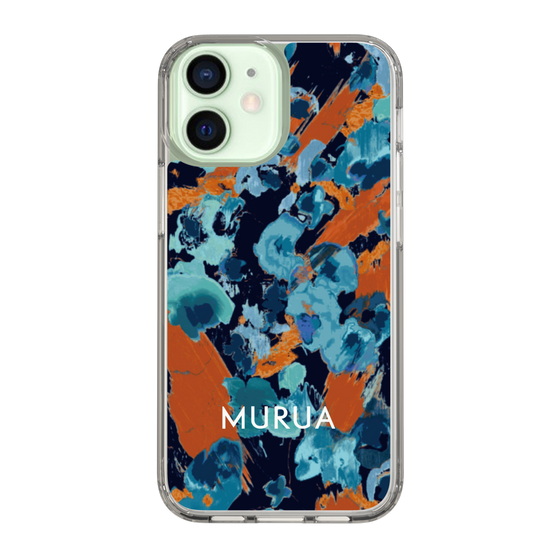 Slim Protection Case［ MURUA - Print - Blue × Orange ］