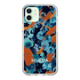 Slim Protection Case［ MURUA - Art print - Navy × Orange ］