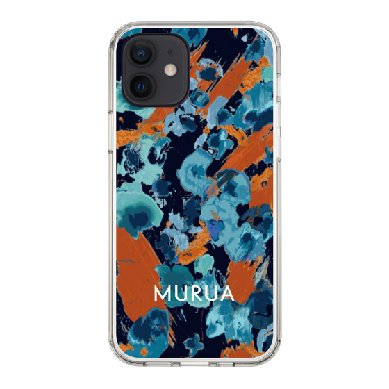 Slim Protection Case［ MURUA - Print - Blue × Orange ］