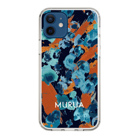 Slim Protection Case［ MURUA - Print - Blue × Orange ］
