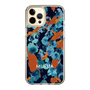 Slim Protection Case［ MURUA - Art print - Navy × Orange ］