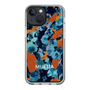 Slim Protection Case［ MURUA - Print - Blue × Orange ］
