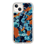 Slim Protection Case［ MURUA - Art print - Navy × Orange ］