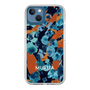 Slim Protection Case［ MURUA - Print - Blue × Orange ］