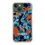 Slim Protection Case［ MURUA - Print - Blue × Orange ］