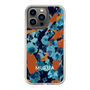 Slim Protection Case［ MURUA - Print - Blue × Orange ］