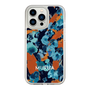 Slim Protection Case［ MURUA - Print - Blue × Orange ］