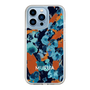 Slim Protection Case［ MURUA - Print - Blue × Orange ］