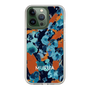 Slim Protection Case［ MURUA - Print - Blue × Orange ］