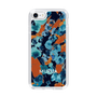 Slim Protection Case［ MURUA - Art print - Navy × Orange ］