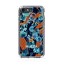 Slim Protection Case［ MURUA - Art print - Navy × Orange ］