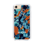 Slim Protection Case［ MURUA - Art print - Navy × Orange ］