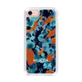 Slim Protection Case［ MURUA - Art print - Navy × Orange ］