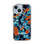 Slim Protection Case［ MURUA - Art print - Navy × Orange ］