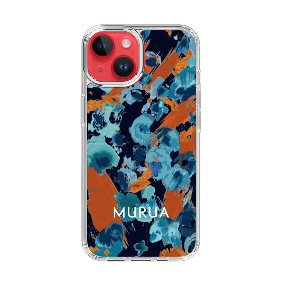 Slim Protection Case［ MURUA - Print - Blue × Orange ］