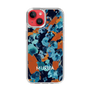 Slim Protection Case［ MURUA - Print - Blue × Orange ］