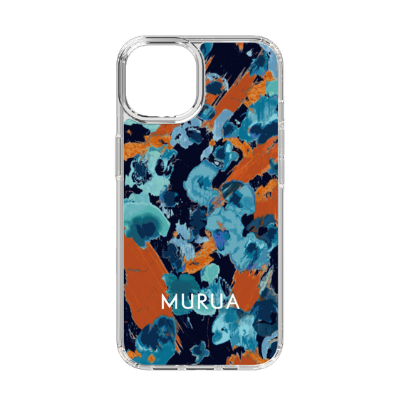 Slim Protection Case［ MURUA - Print - Blue × Orange ］