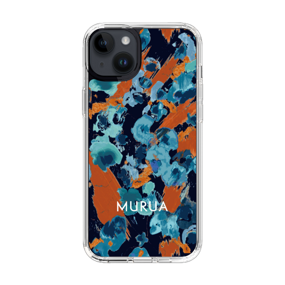Slim Protection Case［ MURUA - Print - Blue × Orange ］