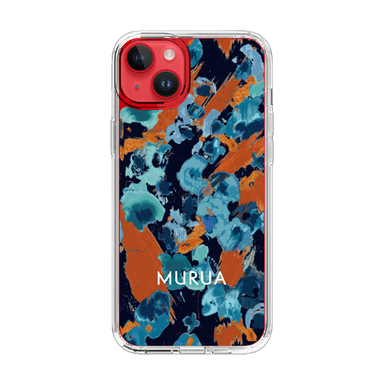 Slim Protection Case［ MURUA - Print - Blue × Orange ］