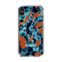 Slim Protection Case［ MURUA - Art print - Navy × Orange ］